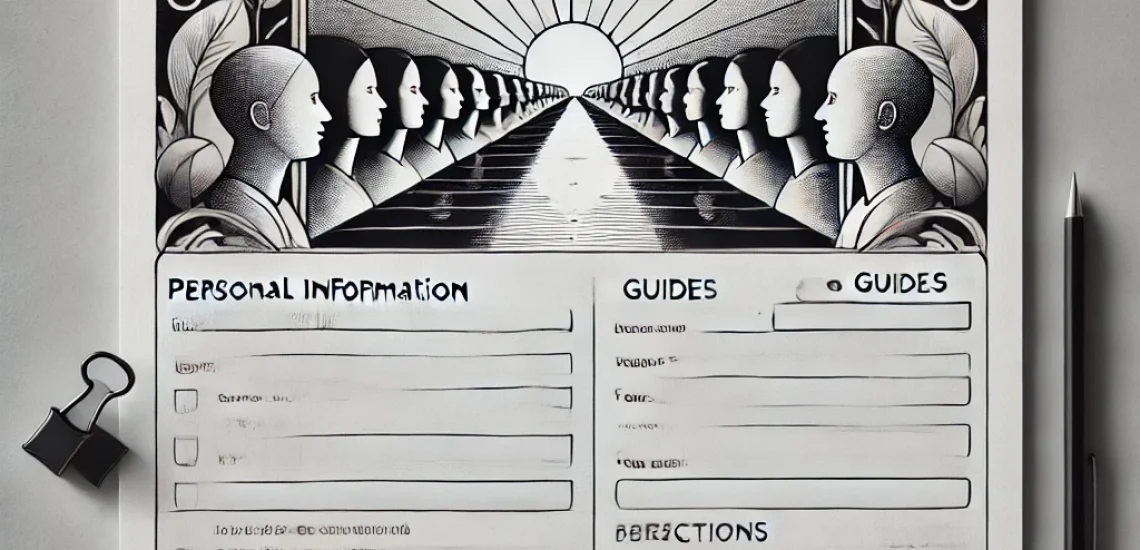 44TAGE- A digital form designed to assess participants' understanding of the 'Identity Crisis Resolution' course, specifically for mentors or guides (referred
